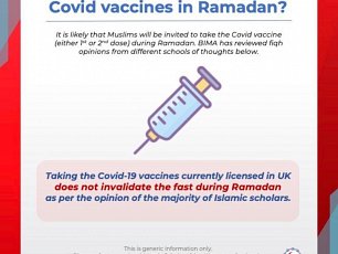 Muslims Encouraged to have Vaccine during Ramadan